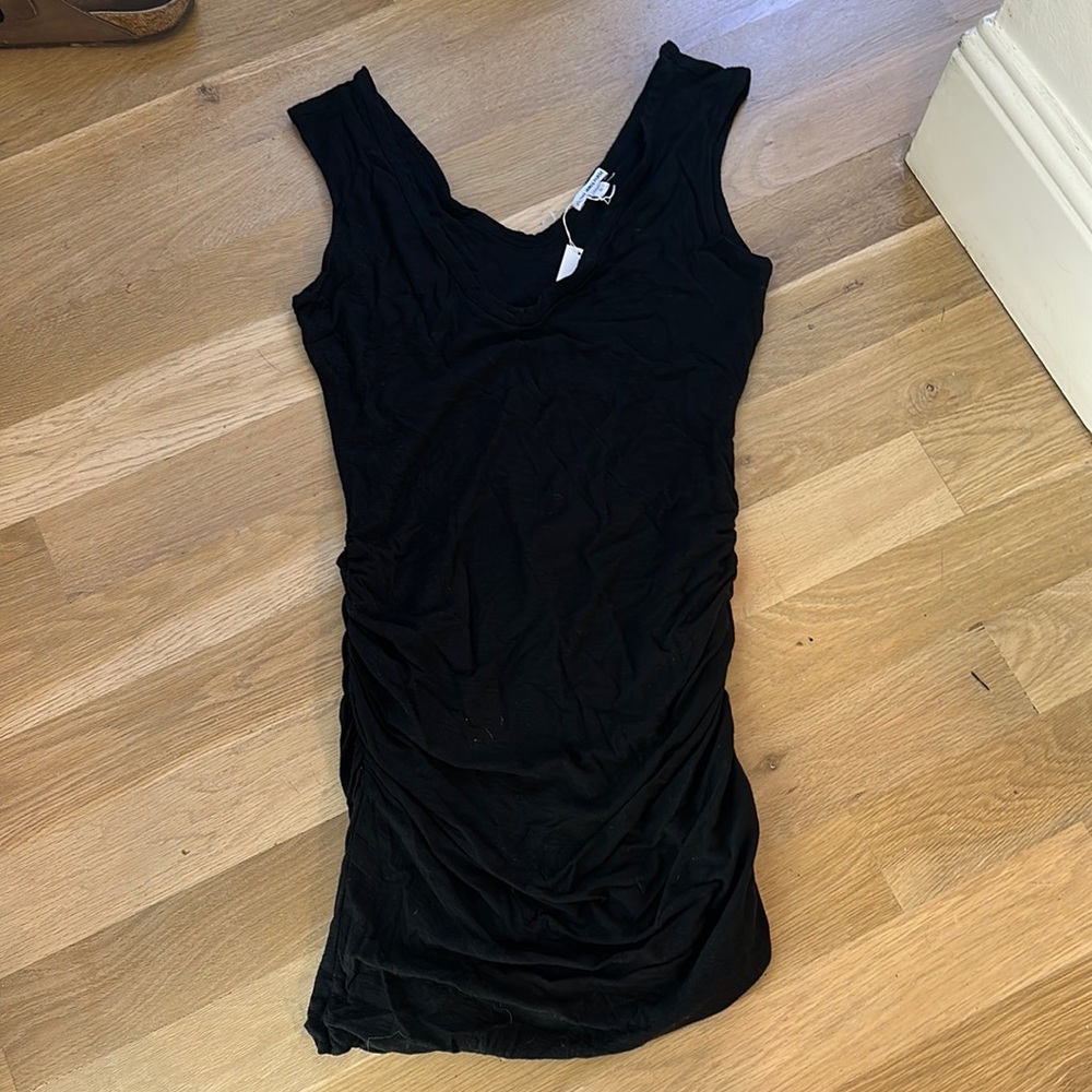 James Perse cotton ruched dress